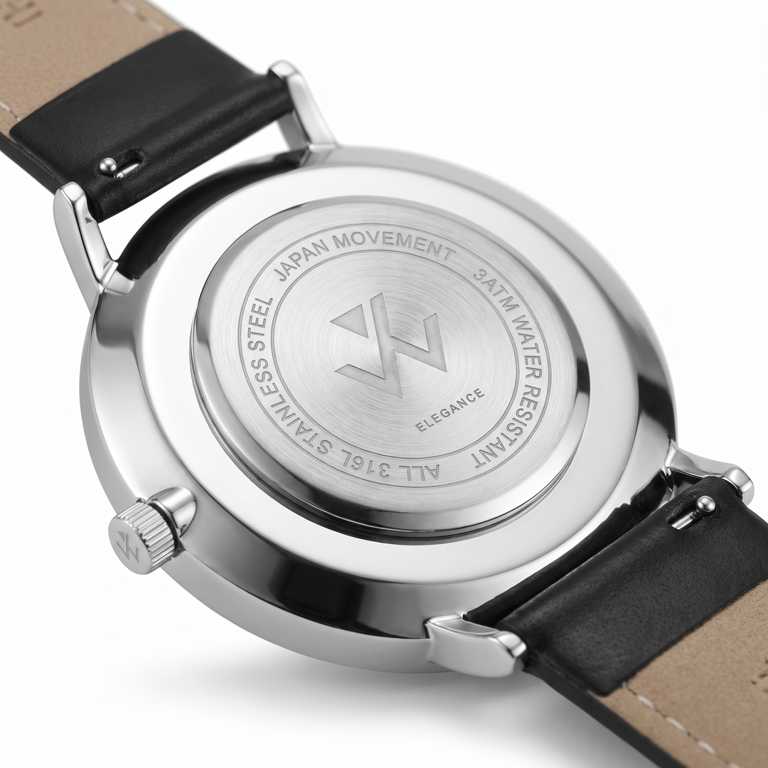 Dos du boîtier acier inoxydable 316L de la montre femme Reine de Nuit William Wohler